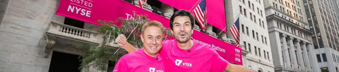 Mariano Gomide (esquerda) e Geraldo Thomas (direita) fundaram a VTEX em 2000, companhia hoje presente em 32 países